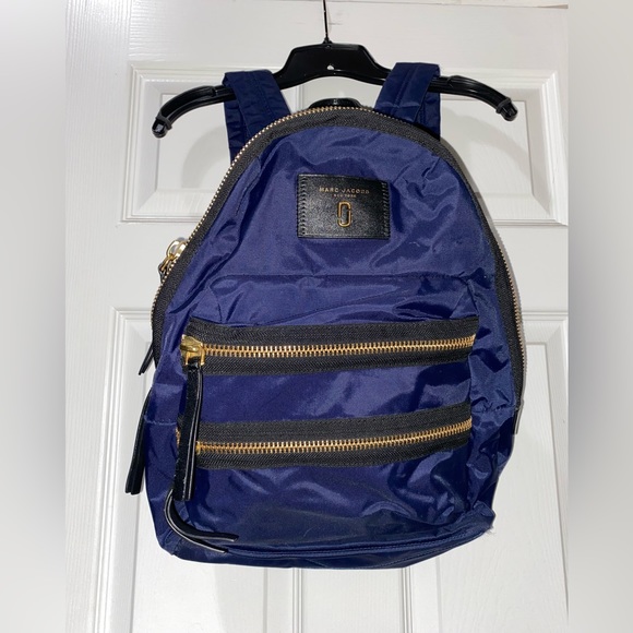 Marc Jacobs Bags Nylon Biker Backpack In Midnight Bluemarc